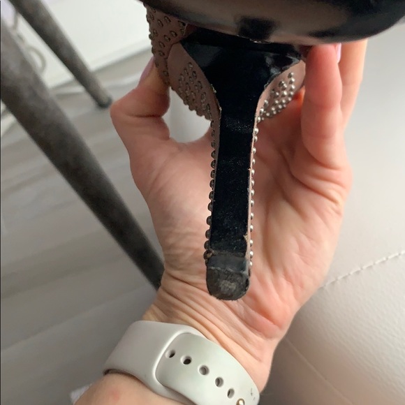 Rock & Republic brown leather stud heels - Picture 4 of 5